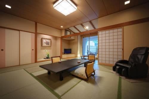 In-Room Dinner Japanese-Style Room with Open Air Bath and Garden View