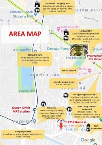 COZY 2BR Apartment near Sirikit MRT (3rd floor)1