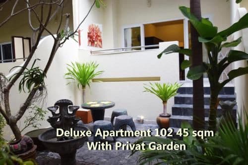 Deluxe Apartment with Private Garden - 102