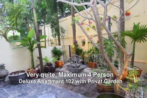 Deluxe Apartment with Private Garden - 102