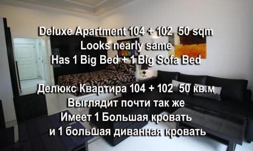 Deluxe Apartment with Private Garden - 102