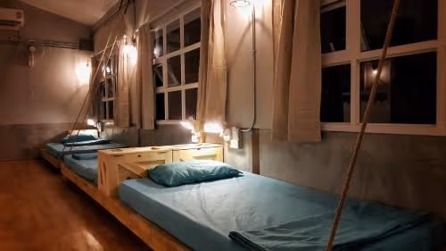 Bed in 8-Bed Female Dormitory Room