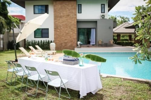 Luxury double villa with double pool