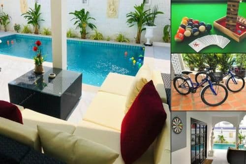 Villa 4 Bedrooms, swimming pool, pool table, bikes, games Villa 4 Bedrooms, swimming pool, pool table, bikes, games