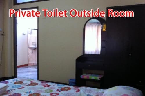 Budget Double Room with Private External Bathroom