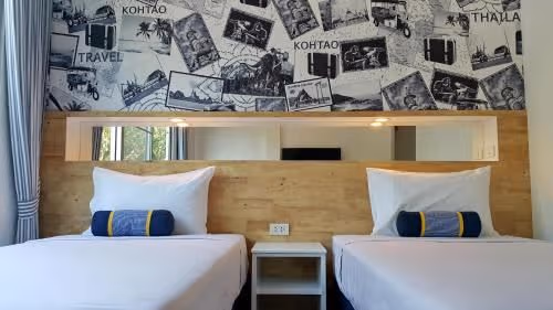 Twin Room with Air-Conditioning