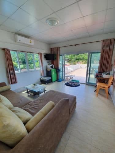 Family Room with Mountain View