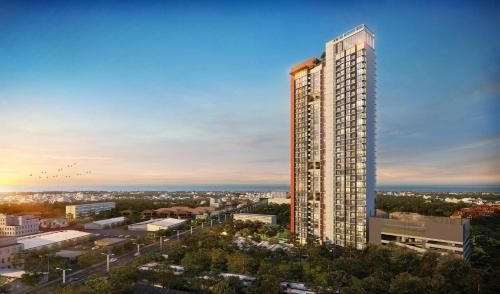 芭提雅市中心无边泳池紧邻车站超市21商场中英泰房东 (Infinity pool in downtown Pattaya is close to Station Supermarket 21 Mall)2