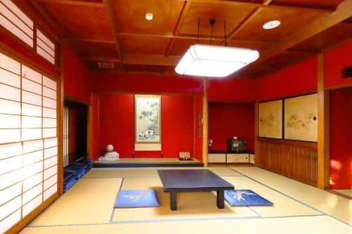 Japanese-Style Family Room with Garden View