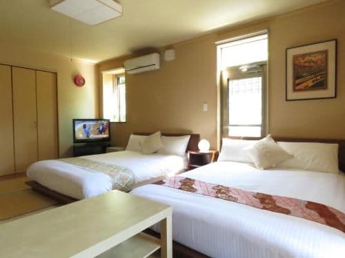 Japanese-Style Room with 2 Double Beds and Open-Air Bath