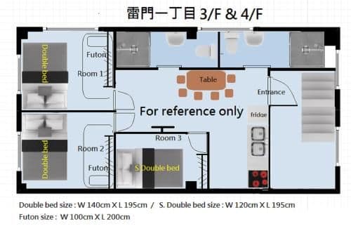Third Floor Three-Bedroom Apartment
