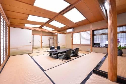 Japanese-Style Family Room with Shared Bathroom