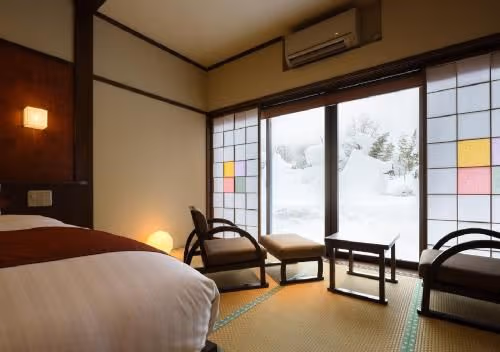 Twin Room with Tatami Area and Private Toilet