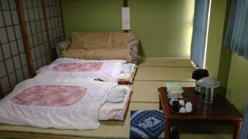 Japanese-Style Family Room with Shared Bathroom