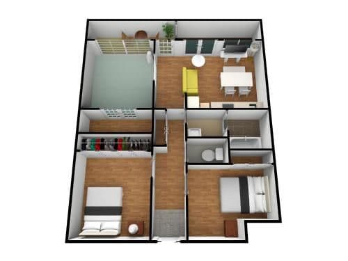 Three-Bedroom Apartment