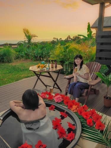 Annex with Open Air Bath and Sea View,