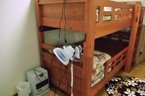 Japanese-Style Triple Room with Bunk Bed & Shared Bathroom "Room A/B"