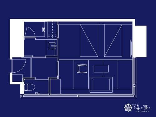 36sqm Moderate Corner Twin Room with Tatami Area A
