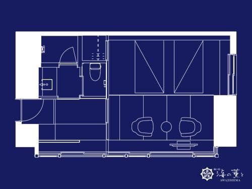 36sqm Moderate Corner Twin Room with Tatami Area B