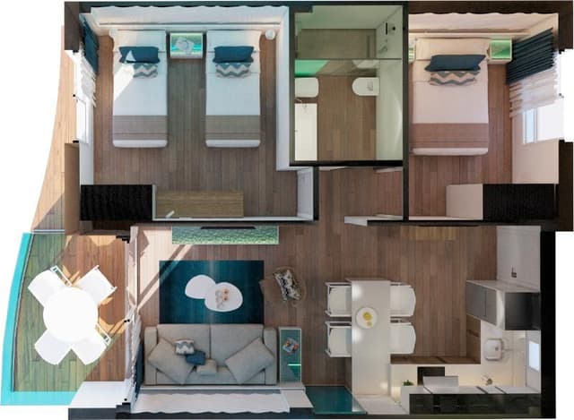 APARTMENT TWO BEDROOMS