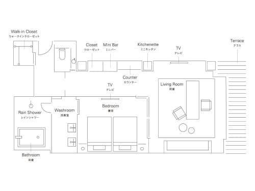 Terrace Suite Twin Room