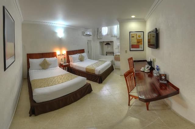 DOUBLE TWO DOUBLE BEDS