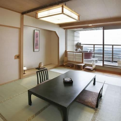 Japanese-Style Room with Night View and Dining Room Dinner