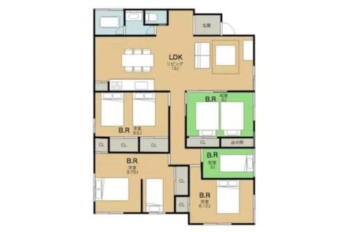 Five-Bedroom House