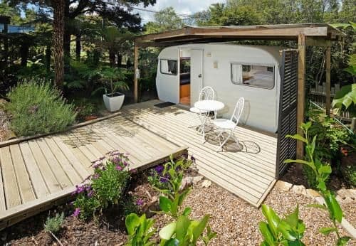 Caravan with Garden View