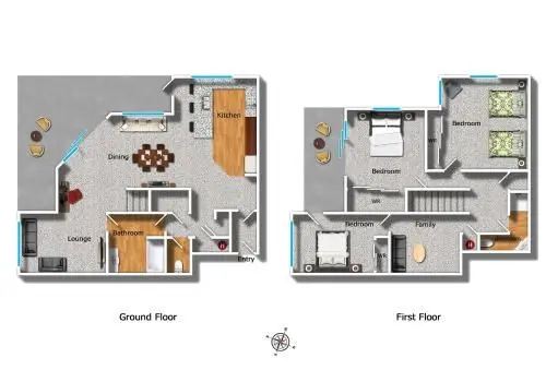 Three-Bedroom Apartment