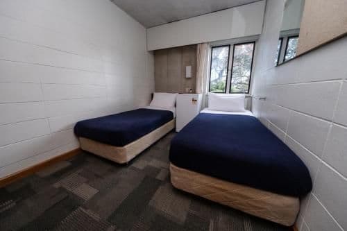 Private Twin Room with Shared Bathroom