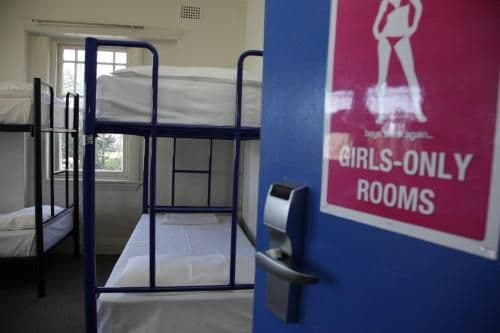 Bed in 6-Bed Female Dormitory Room with Shared Bathroom