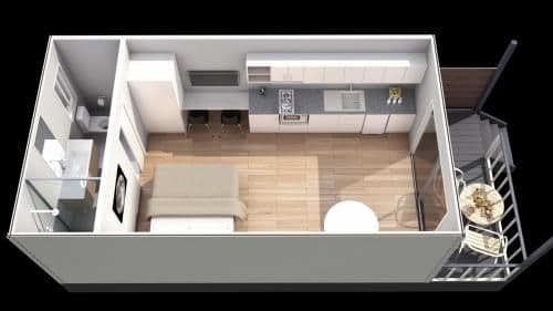 Studio with Sea View