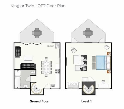 One-Bedroom Loft Villa