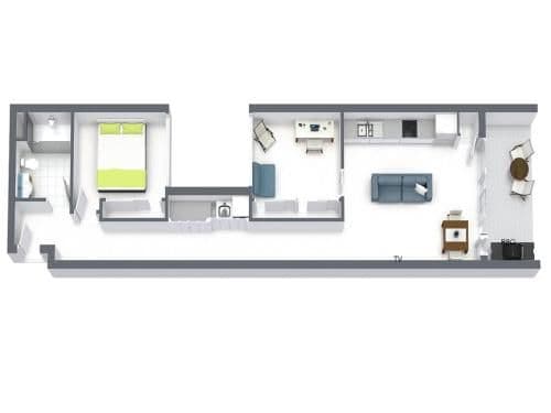 Apartment with Balcony