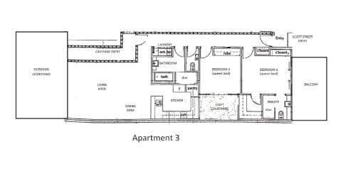 Two-Bedroom Deluxe - Apartment 3