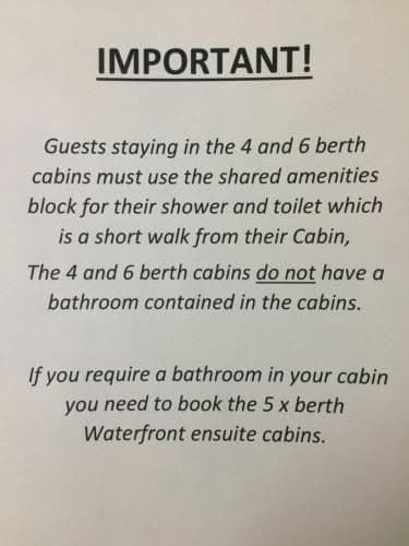 Cabin must use Shared Bathroom - Berth 4