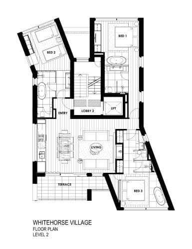 Three-Bedroom Apartment - Whitehorse Chalet 5, Apartment 2