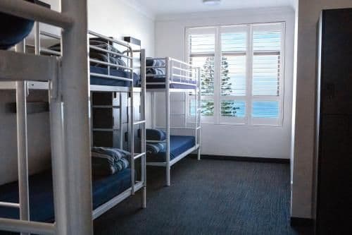 Bed in 6-Bed Mixed Dormitory Room with Beach View and Shared Bathroom