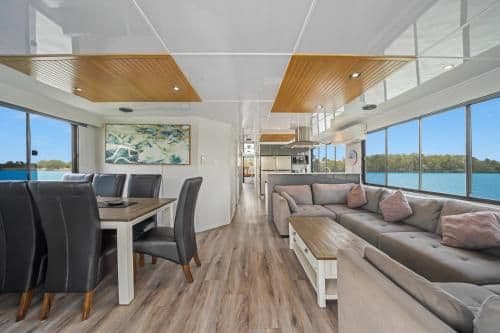 Houseboat with Hot Tub - Blue Sky
