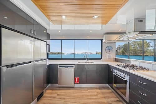 Houseboat with Hot Tub - Blue Sky