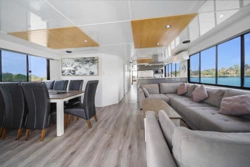 Houseboat with Hot Tub - Blue Sky