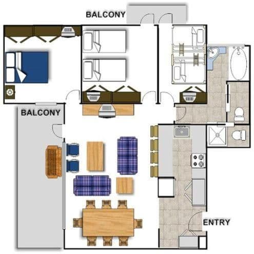 Three Bedroom Apartment