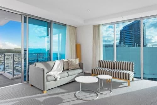 Two bedroom, two bathroom level 34 ocean view