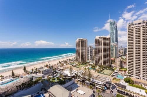 Two bedroom, two bathroom level 18 ocean view