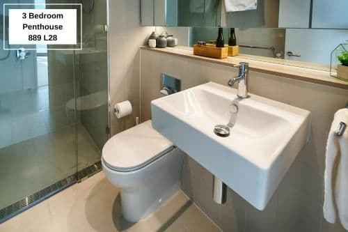 Three-Bedroom Two-Bathroom Penthouse Apartment
