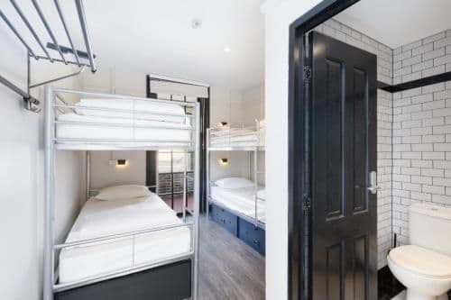 Bed in 4-Bed Mixed Dormitory Room with Private Bathroom