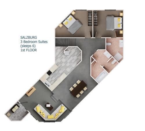 Three-Bedroom Apartment (6 Adults)