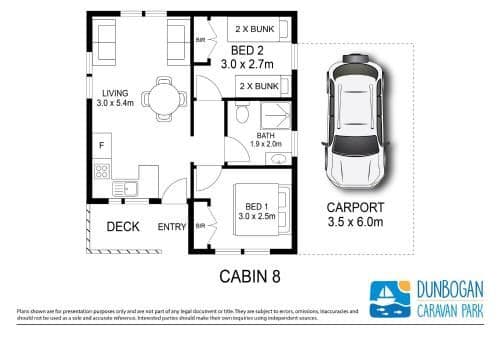 Two-Bedroom Cabin - No pets