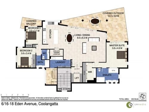 Maili 6 Luxury sky home apartment in Rainbow Bay Coolangatta Wi-Fi Included1